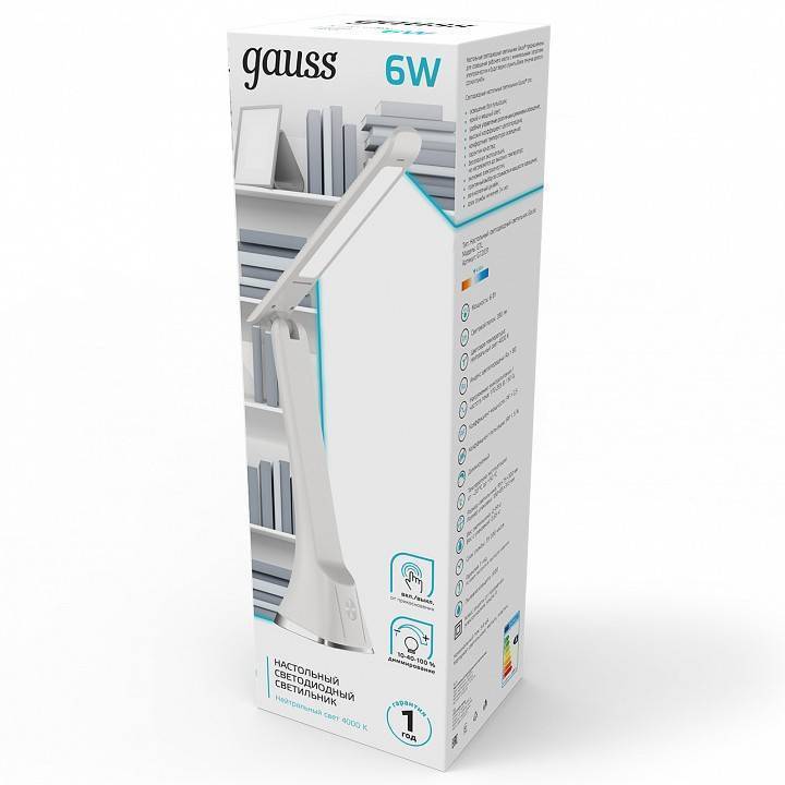 Настольная лампа офисная Gauss GT203 GT2031