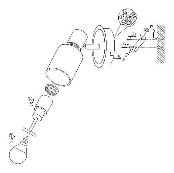 Спот Globo Kati 1xE14 54913-1