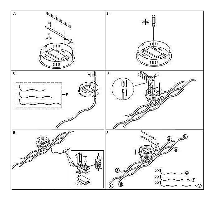 Потолочная люстра Globo Una 40 Вт 67810D4