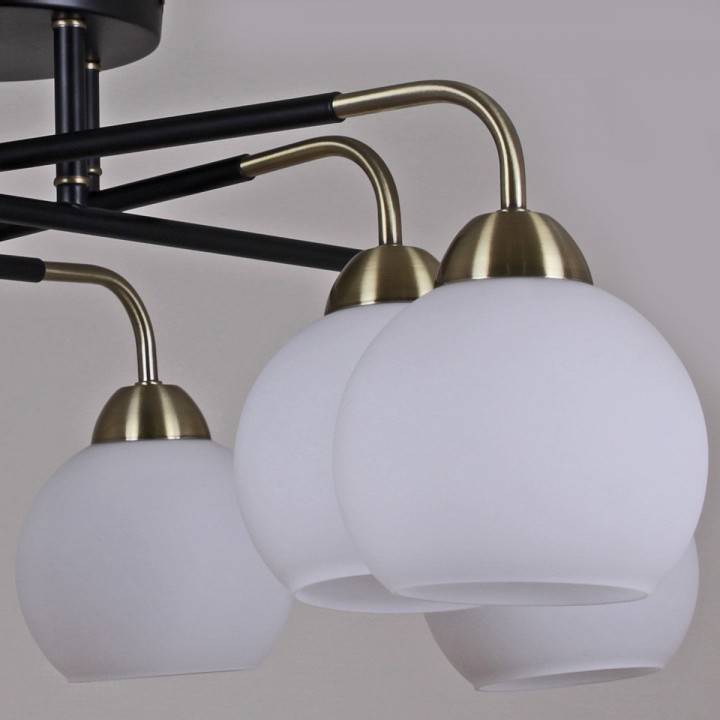 Потолочная люстра ILLUMICO  IL0252-8CSQ-79 BK AB