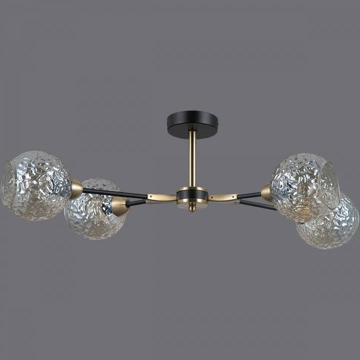 Люстра на штанге ILLUMICO  IL0253-4CSQ-79 BK AB