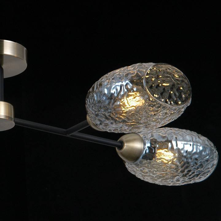 Потолочная люстра ILLUMICO черная с бронзой IL0285-4CSQ-79 BK AB