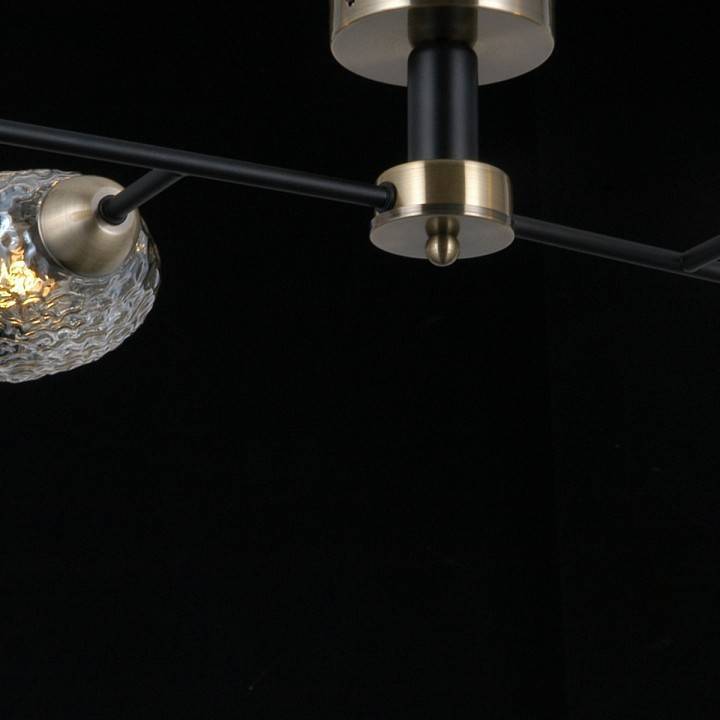 Потолочная люстра ILLUMICO черная с бронзой IL0285-4CSQ-79 BK AB