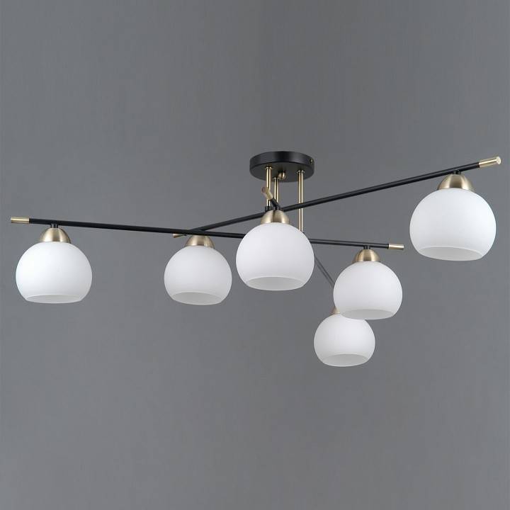 Потолочная люстра ILLUMICO LIBRA IL0446-6CSQ-24 BK AB LIBRA