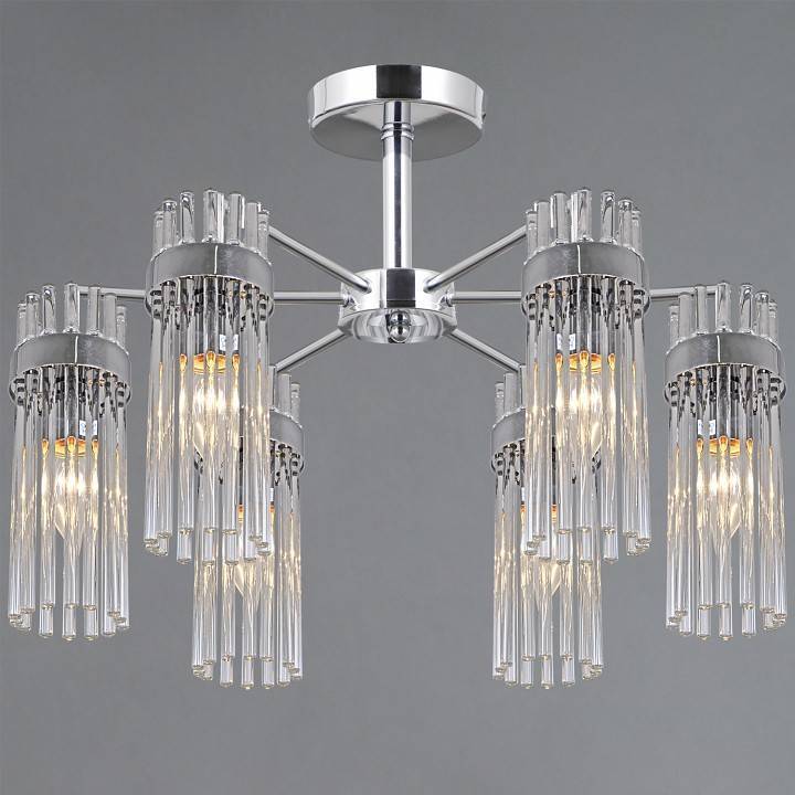 Люстра на штанге ILLUMICO GENOA IL0761-6CSQ-25 CR GENOA