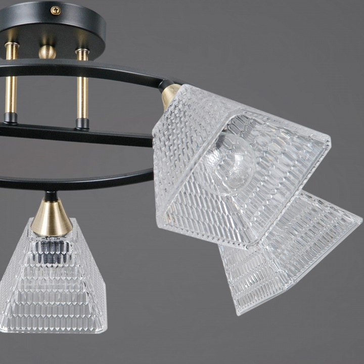 Люстра на штанге ILLUMICO ELITE 5 ламп IL0850-5CSQ-25BKAB