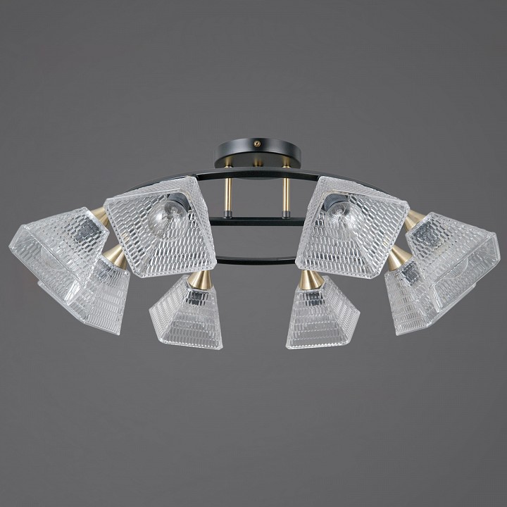 Люстра на штанге ILLUMICO IL0850 IL0850-8CSQ-25BKAB ELITE