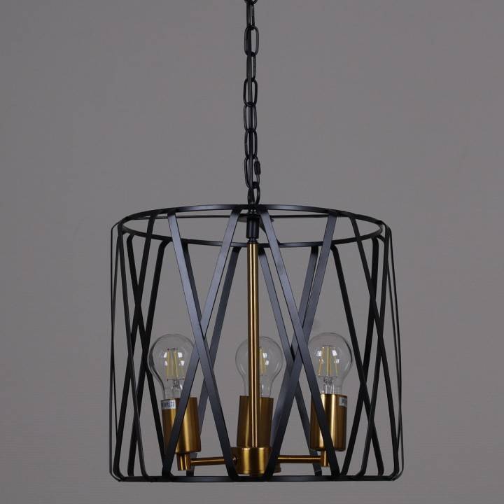 Подвесной светильник ILLUMICO  IL1023-3PB-05 BK GD