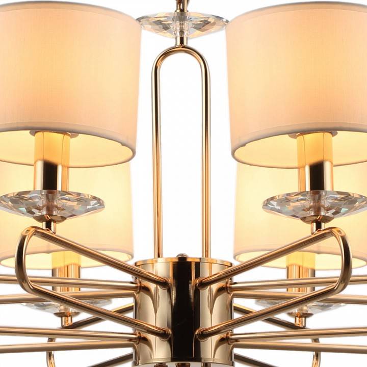 Подвесная люстра ILLUMICO  IL6196-8P-17 GD