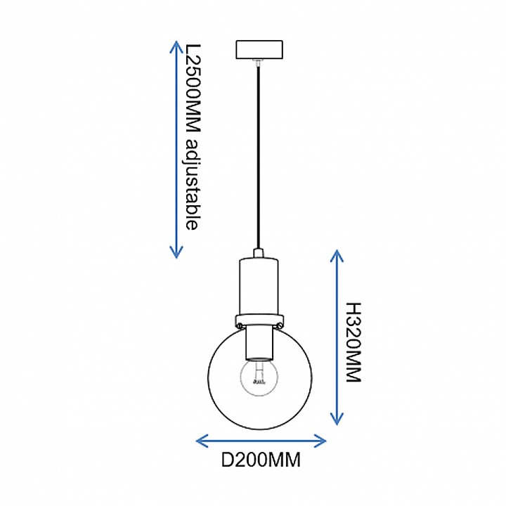 Подвесной светильник Imperiumloft PENBALL Black PENBALL02