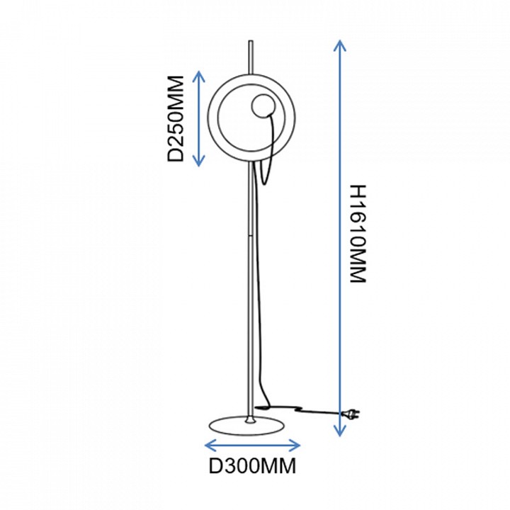 Торшер Imperiumloft MARGOTT Black margott-fl01