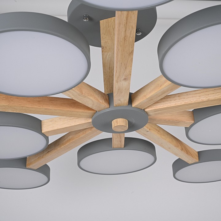 Люстра на штанге Imperiumloft TURNA Gray TURNA-B01