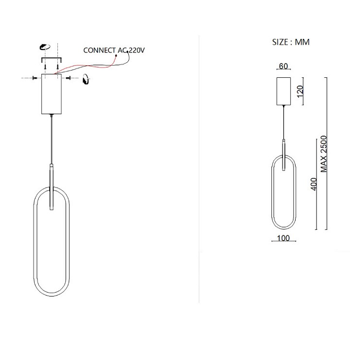 Подвесной светильник Imperiumloft RANDALL B randall01
