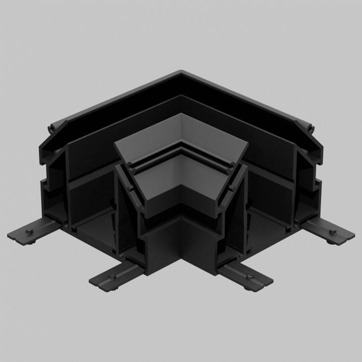 Соединитель угловой L-образный для встраиваемого трека Imex SMART LINE IL.0050.3002-BK