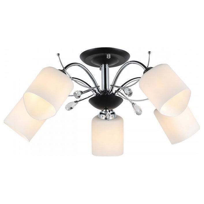 Люстра на штанге Imex 5 ламп MD.0026-5-S-CR+BK