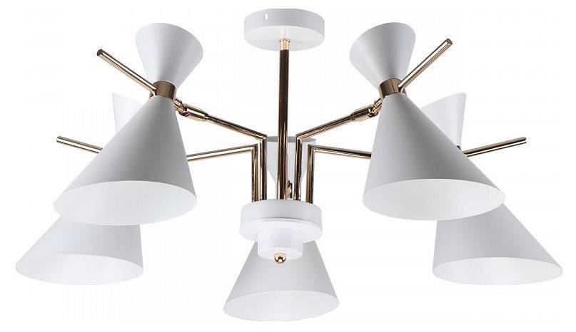 Люстра на штанге Imex 5 ламп MD.0702-5-S WH+FGD