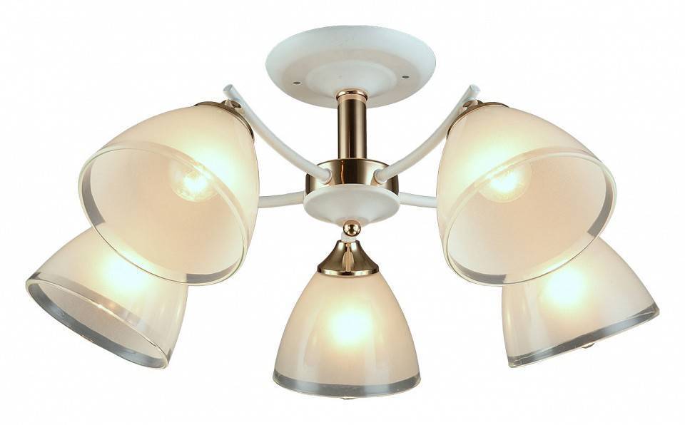 Люстра на штанге Imex 1092 5 ламп MD.1092-5-S WH+FGD