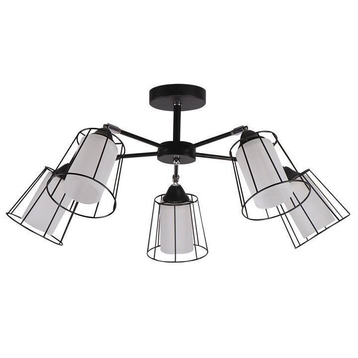 Потолочная люстра Imex MD.24380 5 ламп MD.24380-5-S BK+CH