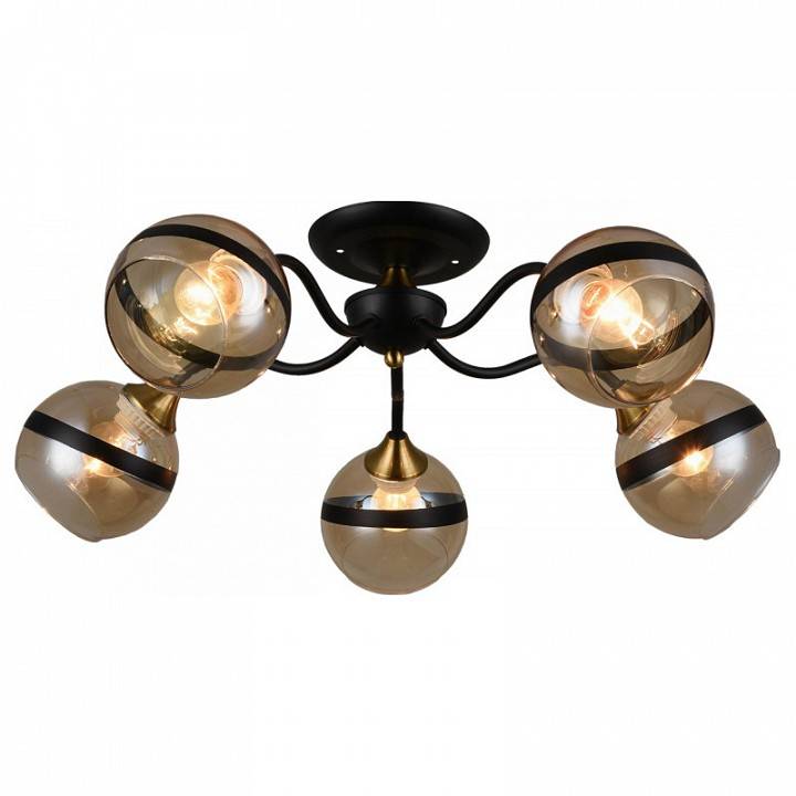 Потолочная люстра Imex MD.3595 5 ламп MD.3595-5-S COFFEE+FGD