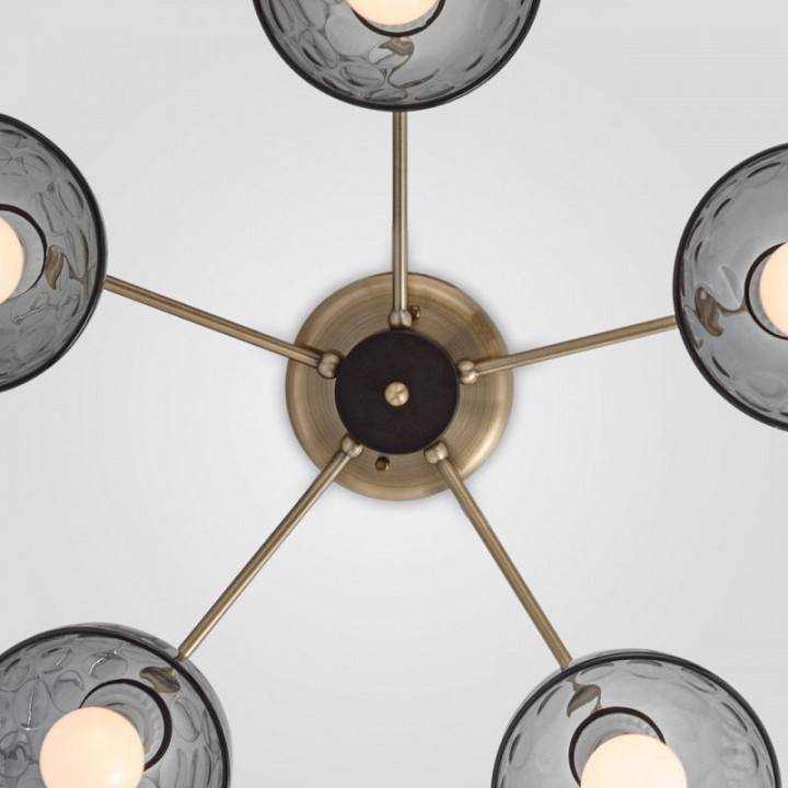 Потолочная люстра Imex MD.3826 5 ламп MD.3826-5-S AB+BK