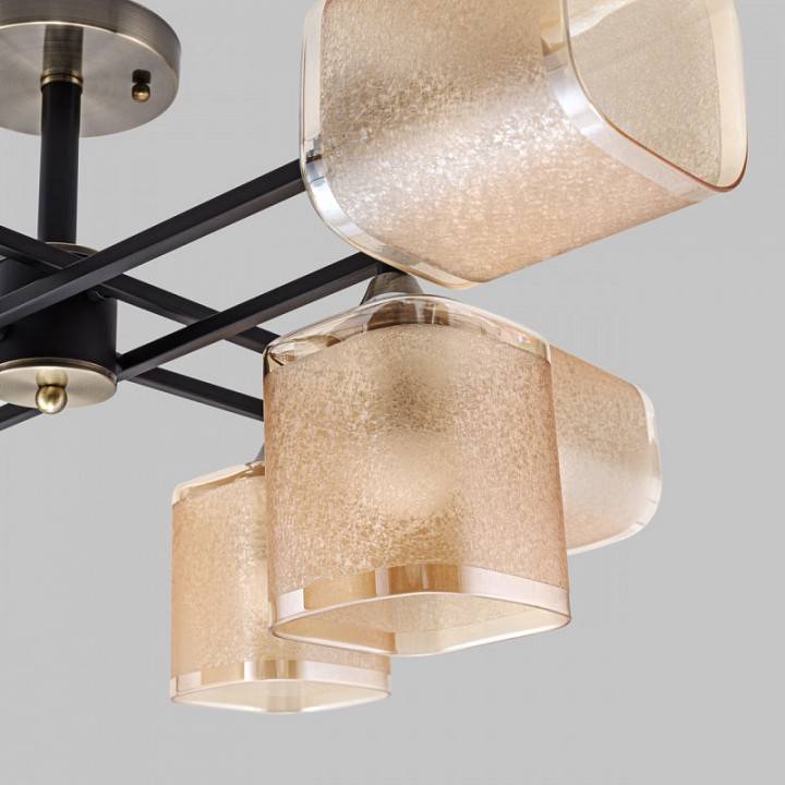 Люстра на штанге Imex MD.4212 MD.4212-8-S-BK+AB