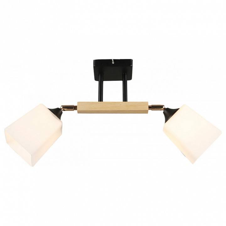 Светильник на штанге Imex MD.4720 2 лампы черный золото MD.4720-2-S BK+FGD