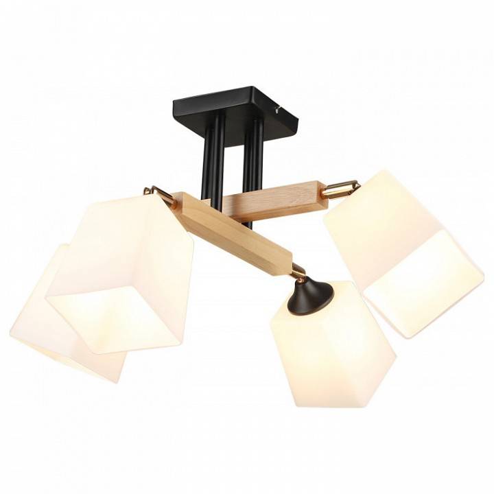 Люстра на штанге Imex MD.4720 4 лампы MD.4720-4-S BK+FGD