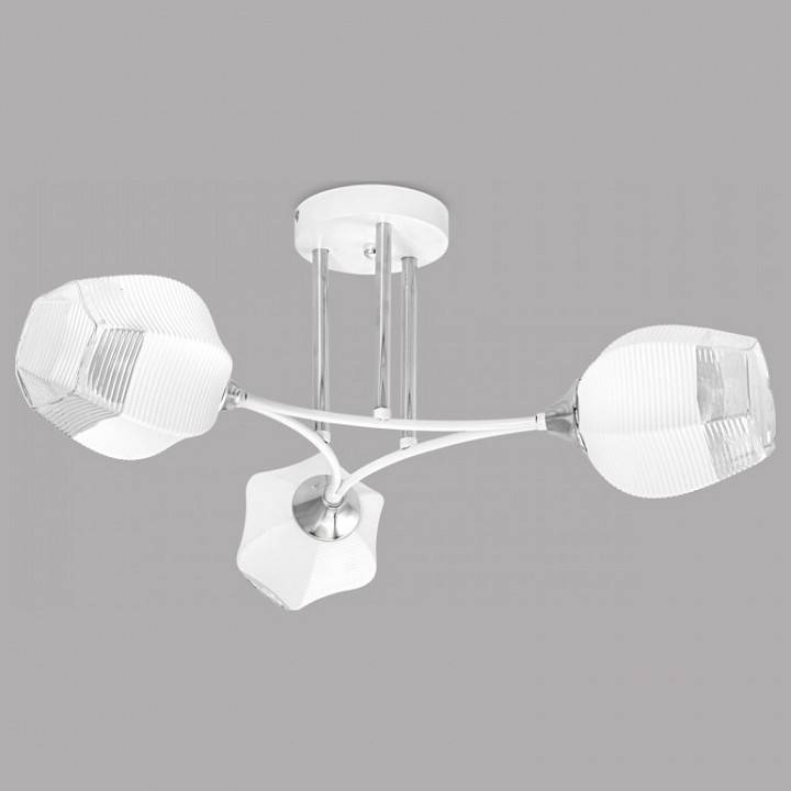 Люстра на штанге Imex MD.4881 3 лампы MD.4881-3-S WH+CH