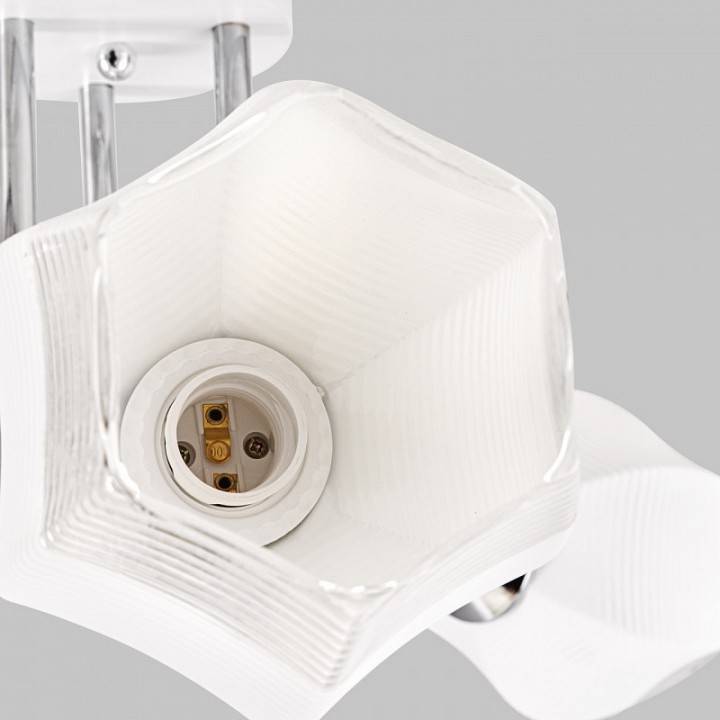 Люстра на штанге Imex MD.4881 3 лампы MD.4881-3-S WH+CH