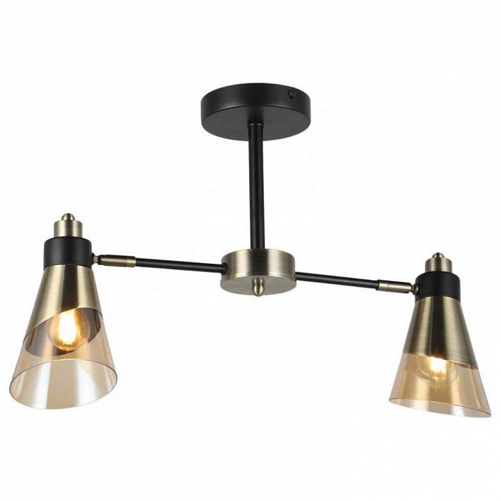 Люстра на штанге Imex MD.51902 на 2 лампы MD.51902-2-S-BK+AB