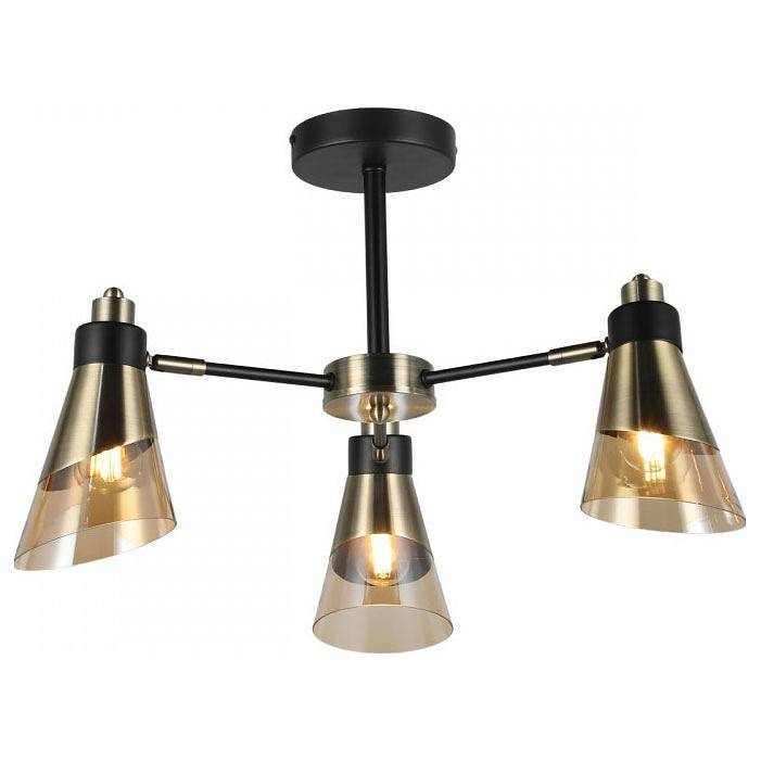 Люстра на штанге Imex MD.51902 на 3 лампы MD.51902-3-S-BK+AB