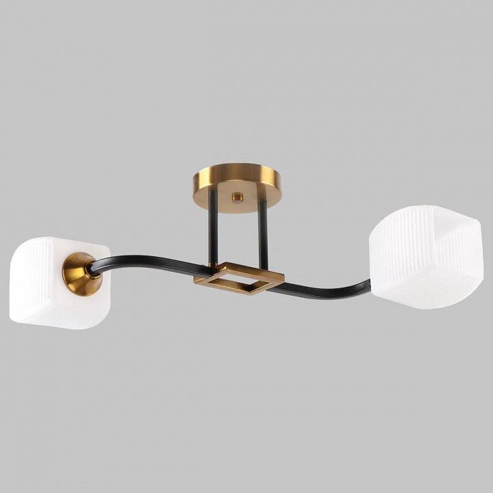 Светильник на штанге Imex MD.52009 2 лампы черный золото MD.52009-2-S-BK+GAB