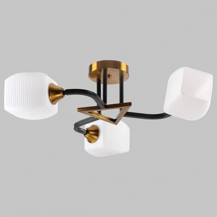 Люстра на штанге Imex MD.52009 на 3 лампы MD.52009-3-S-BK+GAB