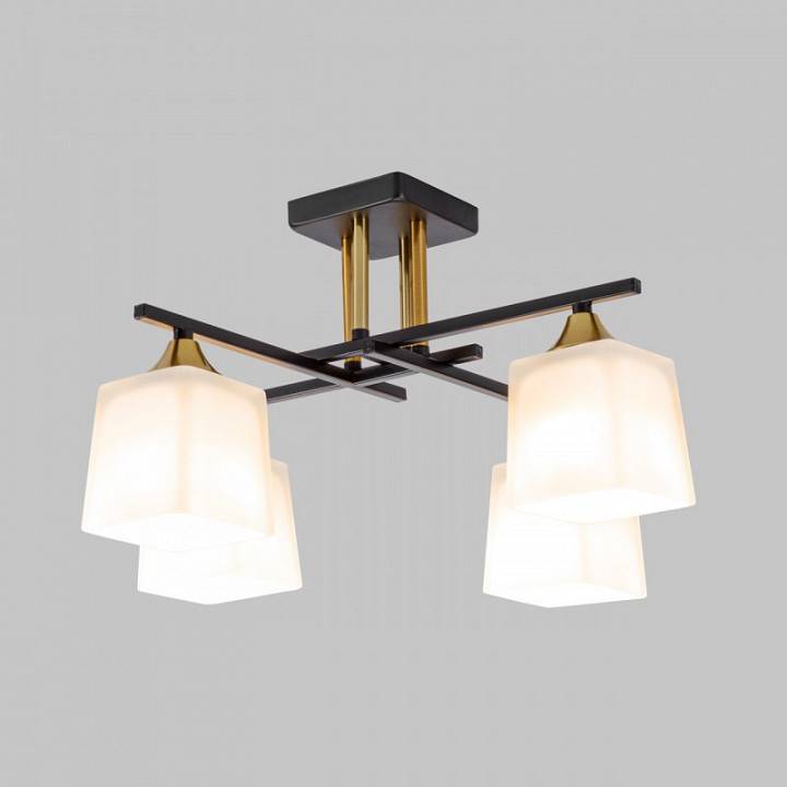 Потолочная люстра Imex MD.5985 4 лампы MD.5985-4-S-BK+COP