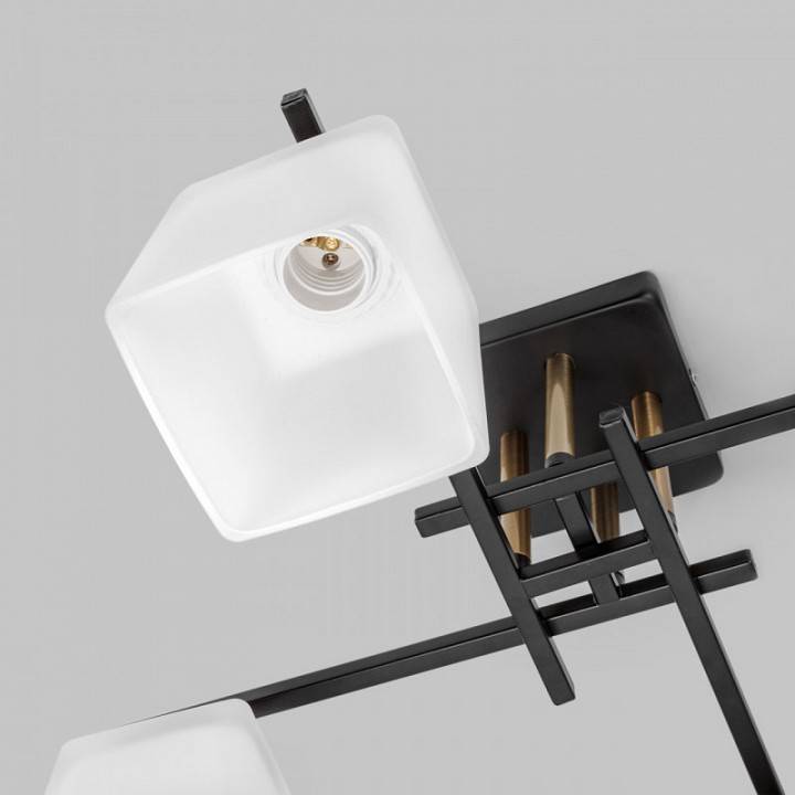 Потолочная люстра Imex MD.5985 4 лампы MD.5985-4-S-BK+COP