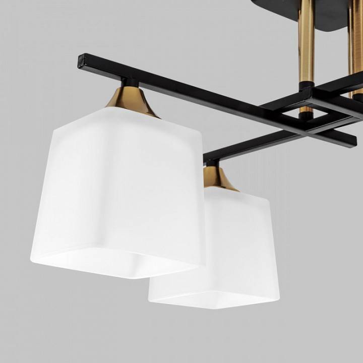 Потолочная люстра Imex MD.5985 4 лампы MD.5985-4-S-BK+COP