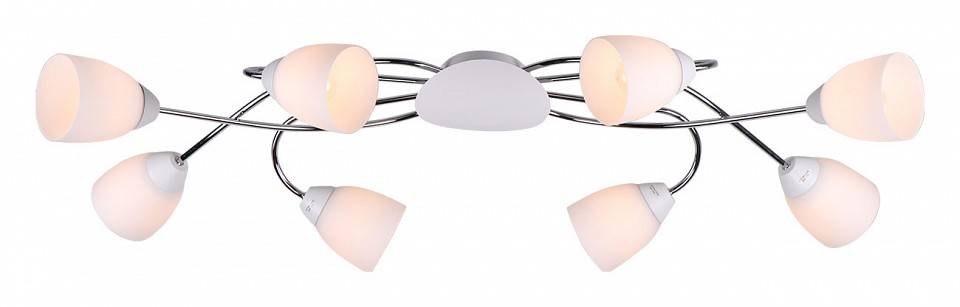 Потолочная люстра Imex 8410 8 ламп MD.8410-8-S CH+WH