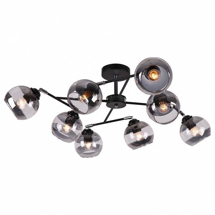 Потолочная люстра Imex 9460 8 ламп MD.9460-8-S BK+CH