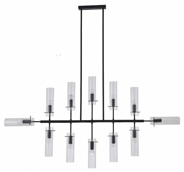 Люстра на штанге Indigo Saetta 11053/12R Black
