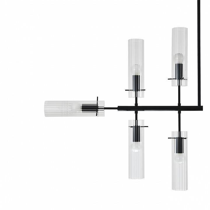 Люстра на штанге Indigo Saetta 11053/12R Black