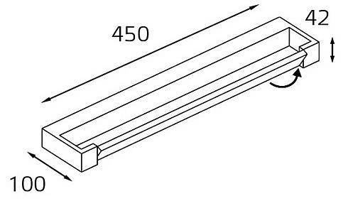 Подсветка для зеркала Italline IT01-1068/45 IT01-1068/45 white