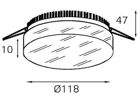 Встраиваемый светильник Italline IT06-6010 IT06-6010 white 3000K