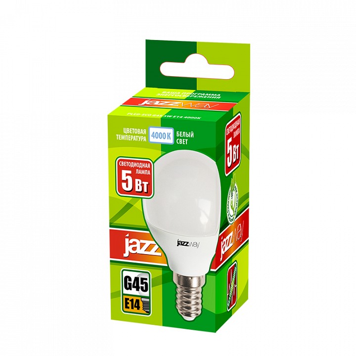 Лампа светодиодная Jazzway  PLED-ECO-G45 5w E14 4000K