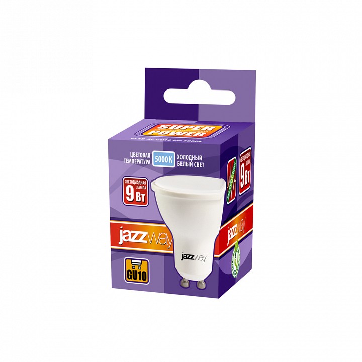 Лампа светодиодная Jazzway  GU10 9Вт 5000K PLED-SP GU10 9W 5000K
