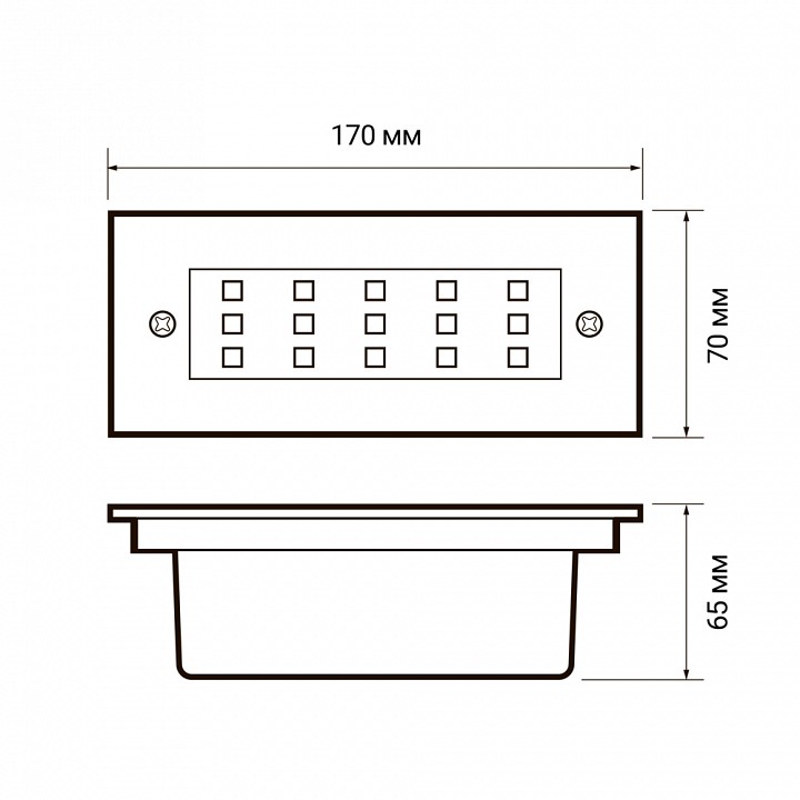 Встраиваемый светильник Jazzway  PWS/R S170070 3W 4000K 30° Сhrome IP65