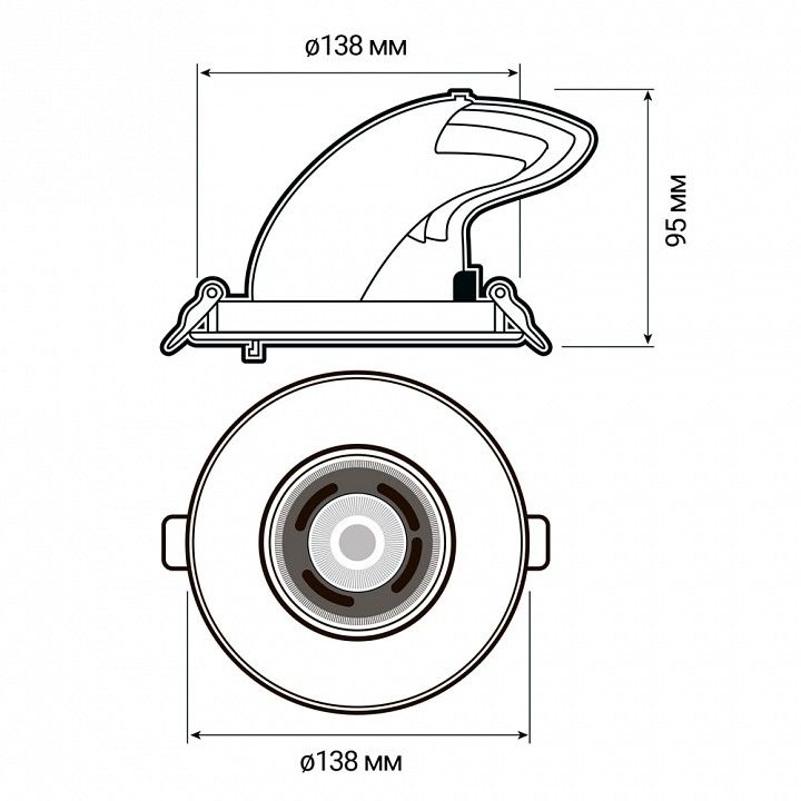 Встраиваемый светильник Jazzway  PLED DL4 30W 4000K 24° White  IP40