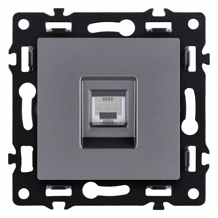 Розетка телефонная RJ-11 со штрокой, без рамки Kollinger Asthetik AS-019GY