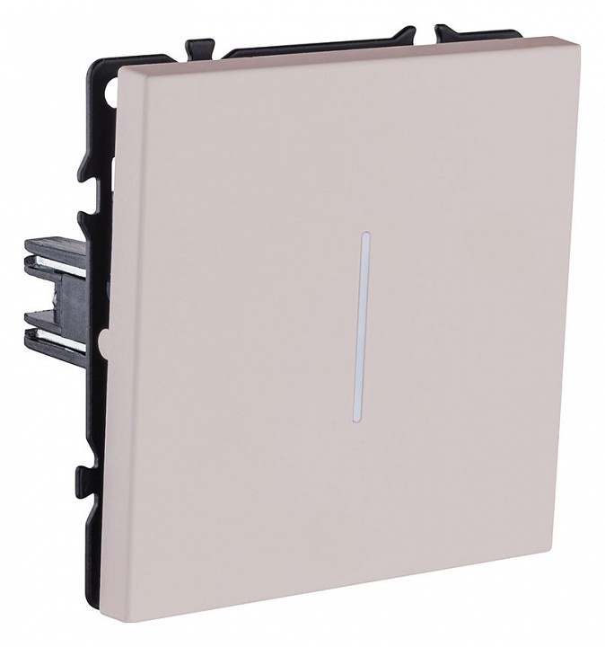 Выключатель одноклавишный с подсветкой без рамки Kollinger Eclipse EC-007CM