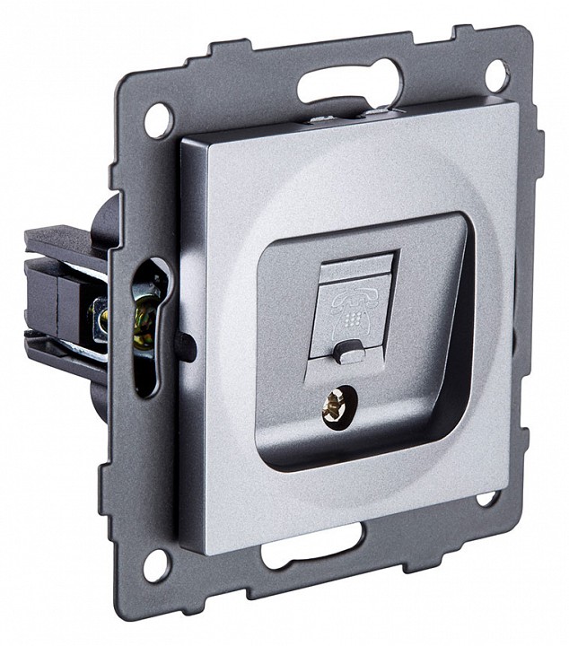 Розетка телефонная RJ-11 со штрокой, без рамки Kollinger  REA-009GY