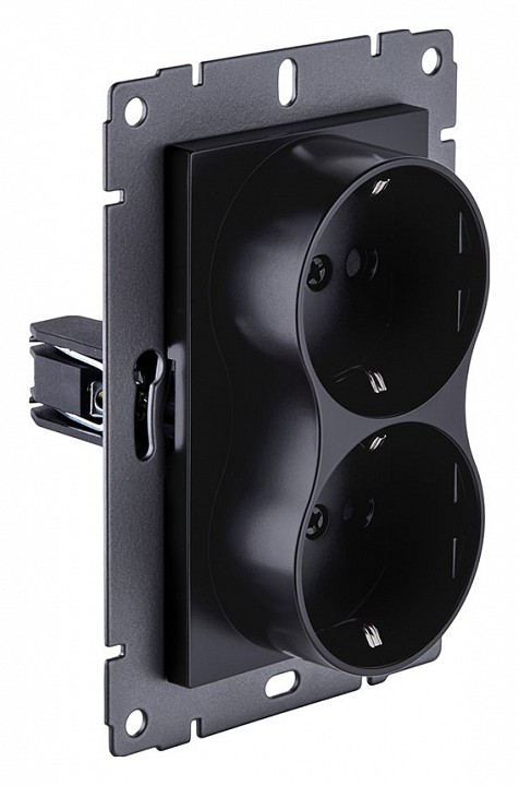 Розетка двойная с заземлением, без рамки Kollinger  REA-032BM